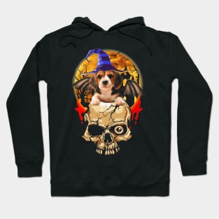 Skull With Beagle Halloween Awesome Shirt Halloween 2019 Hoodie